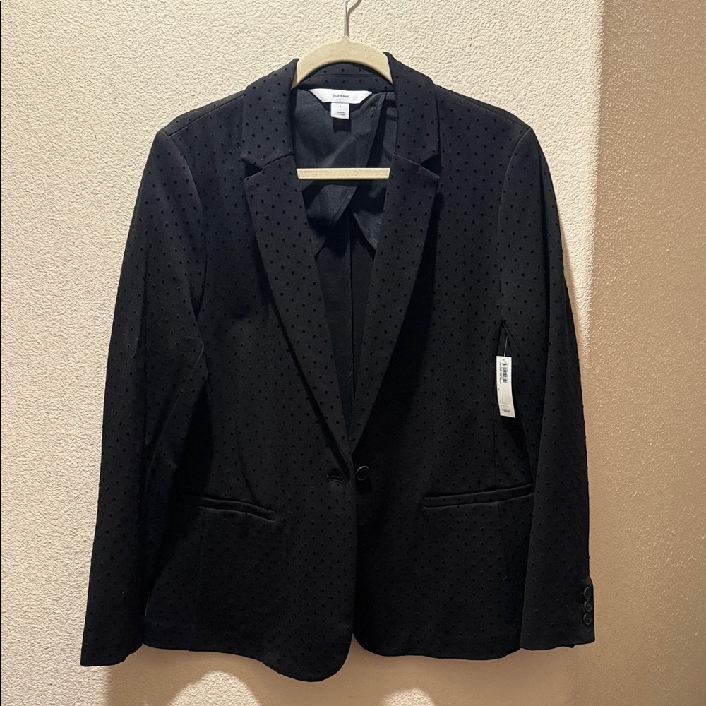 Old navy black Polka Dot Single-Button Blazer - Unbranded